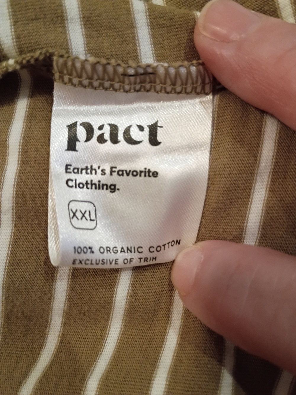 Pact Organic Cotton Softspun Tank Midi Dress Size XXL Monterey Stripe - Picture 11 of 12